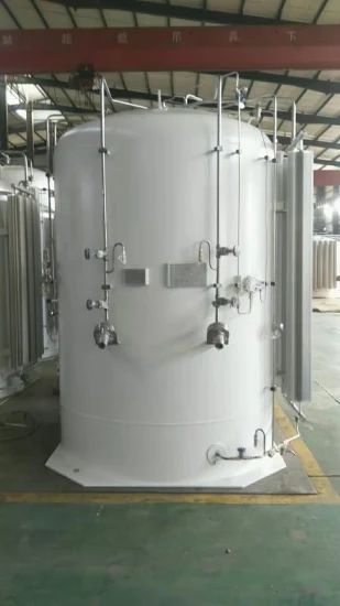 3m3 3000 litres Lo2 Ln2 Lar réservoir de stockage cryogénique gazogène avec vaporisateur 110m3/H