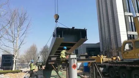 Pont en arc stable de structure métallique au-dessus de la résistance au vent de conception moderne de l'eau