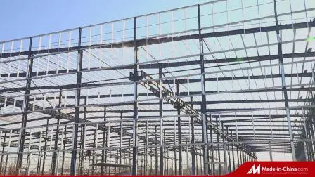 Bâtiment préfabriqué à ossature métallique Hangar de stockage Structure métallique préfabriquée Bâtiment de construction d'entrepôt
